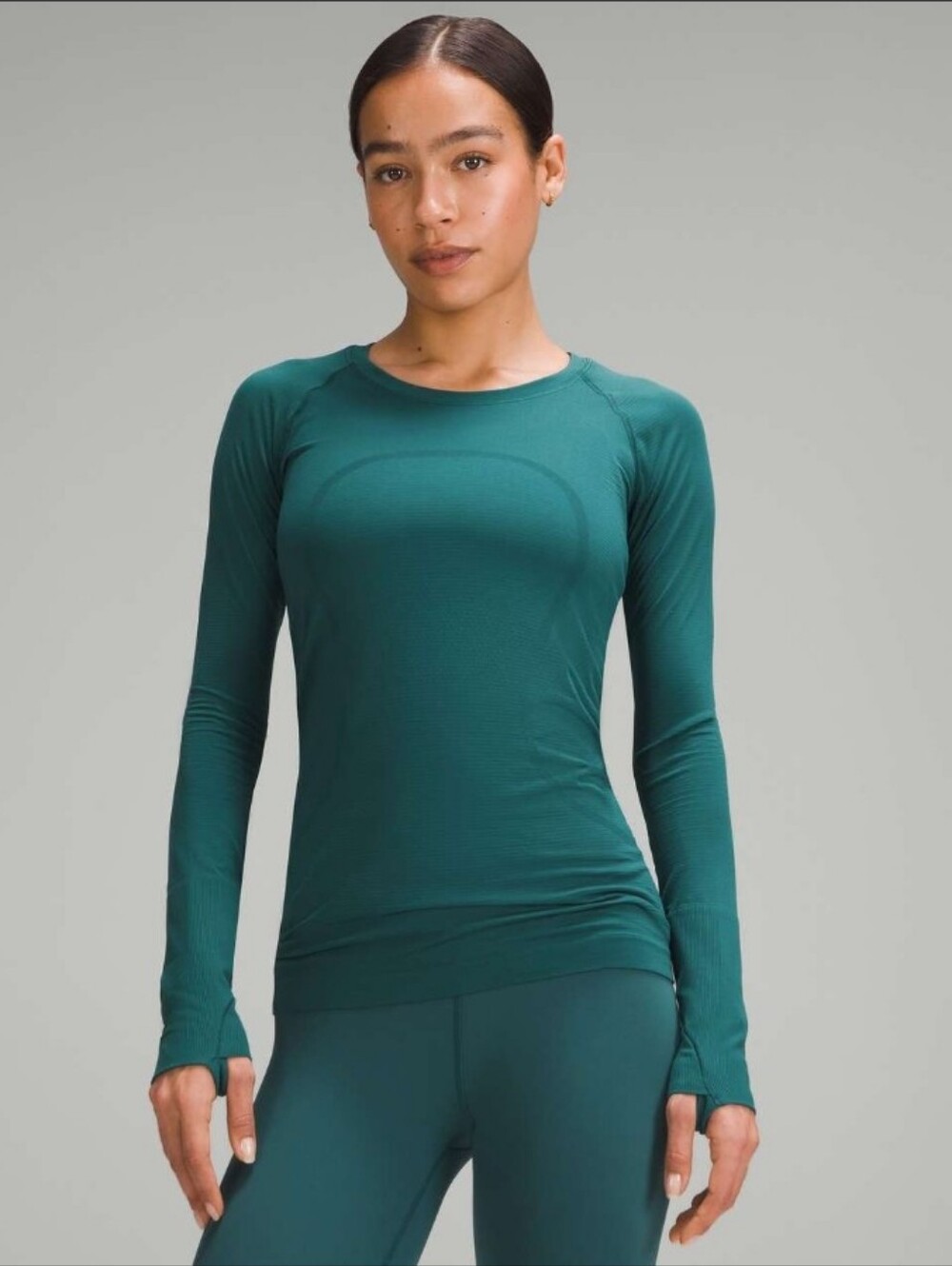 Lululemon Swiftly Tech Long-Sleeve Shirt 2.0 *Hip Length Storm Teal Size 2